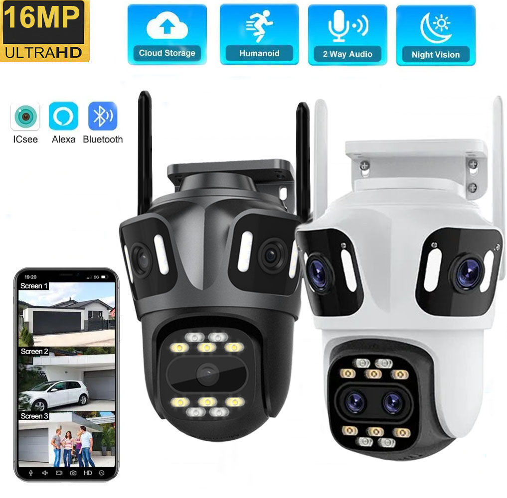 Home Security Ai - Uzoom 10K 16MP Outdoor PTZ WIFI