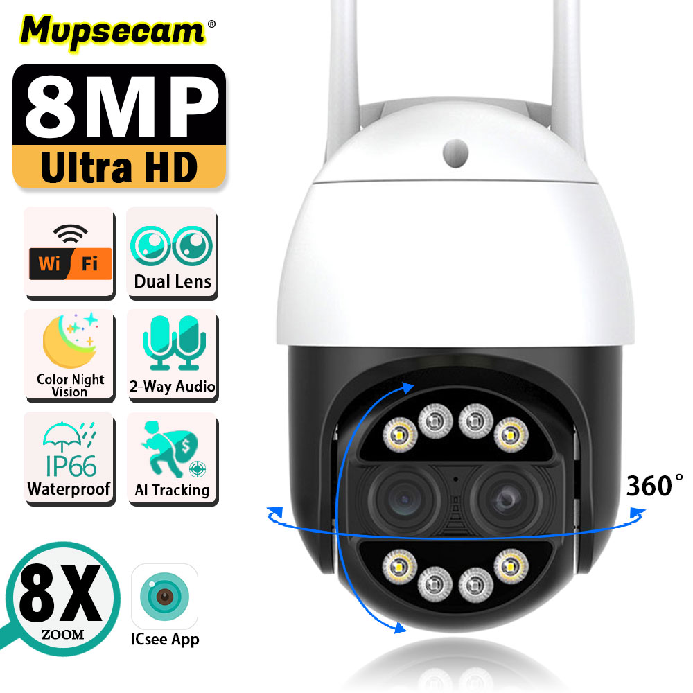 Home Security Ai - 4K HD WIFI Surveillance Camera Dual