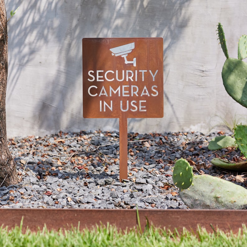 Security Camera Yard Sign - Mo - Home Yard Security ulasan dan harga