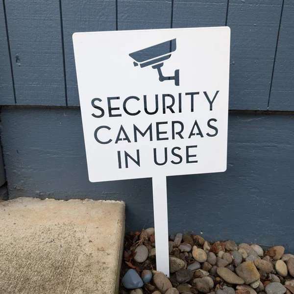 Security Camera Yard Sign - Mo - Home Yard Security ulasan dan harga