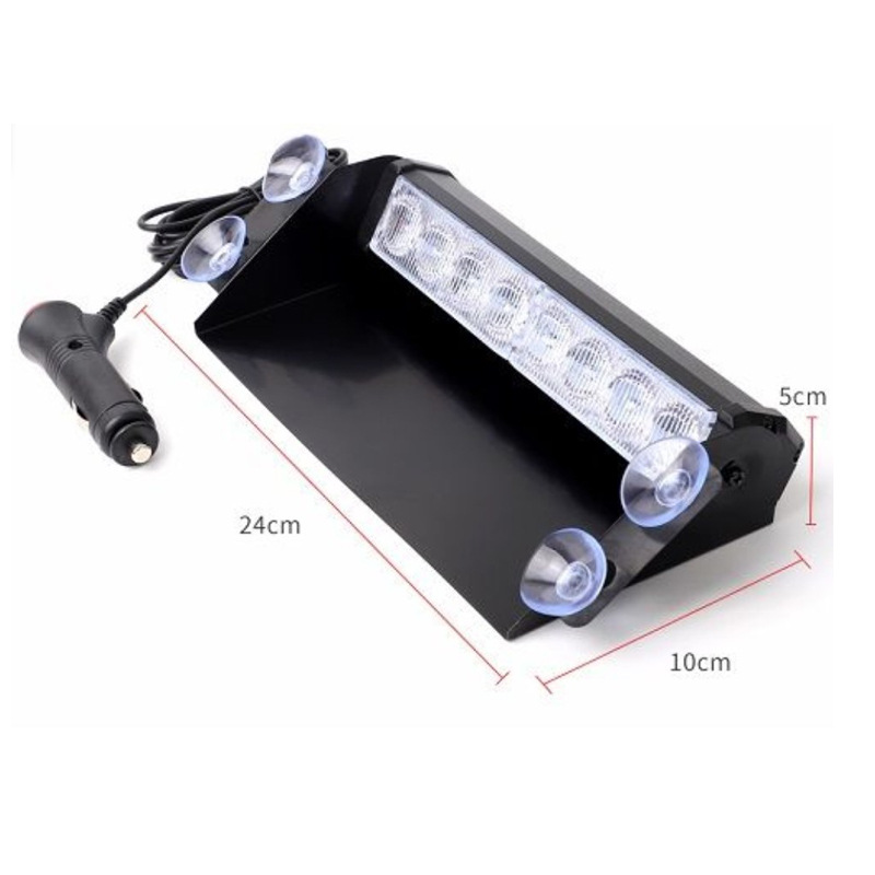 8LED Red Blue Strobe Warning L - Home Security Police ulasan dan harga