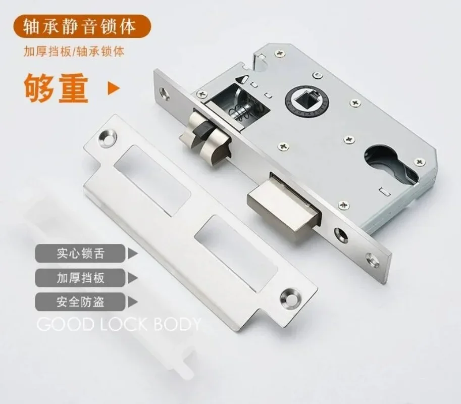 Gold Zinc Alloy Bedroom Door L - Home Security Locks For Doors ulasan dan harga