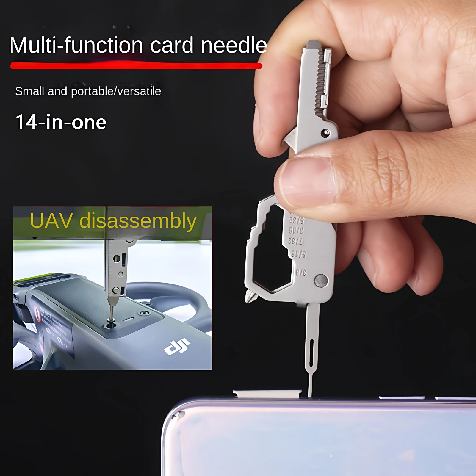 Mini Multifunctional Keychain  - Drone Security Home ulasan dan harga