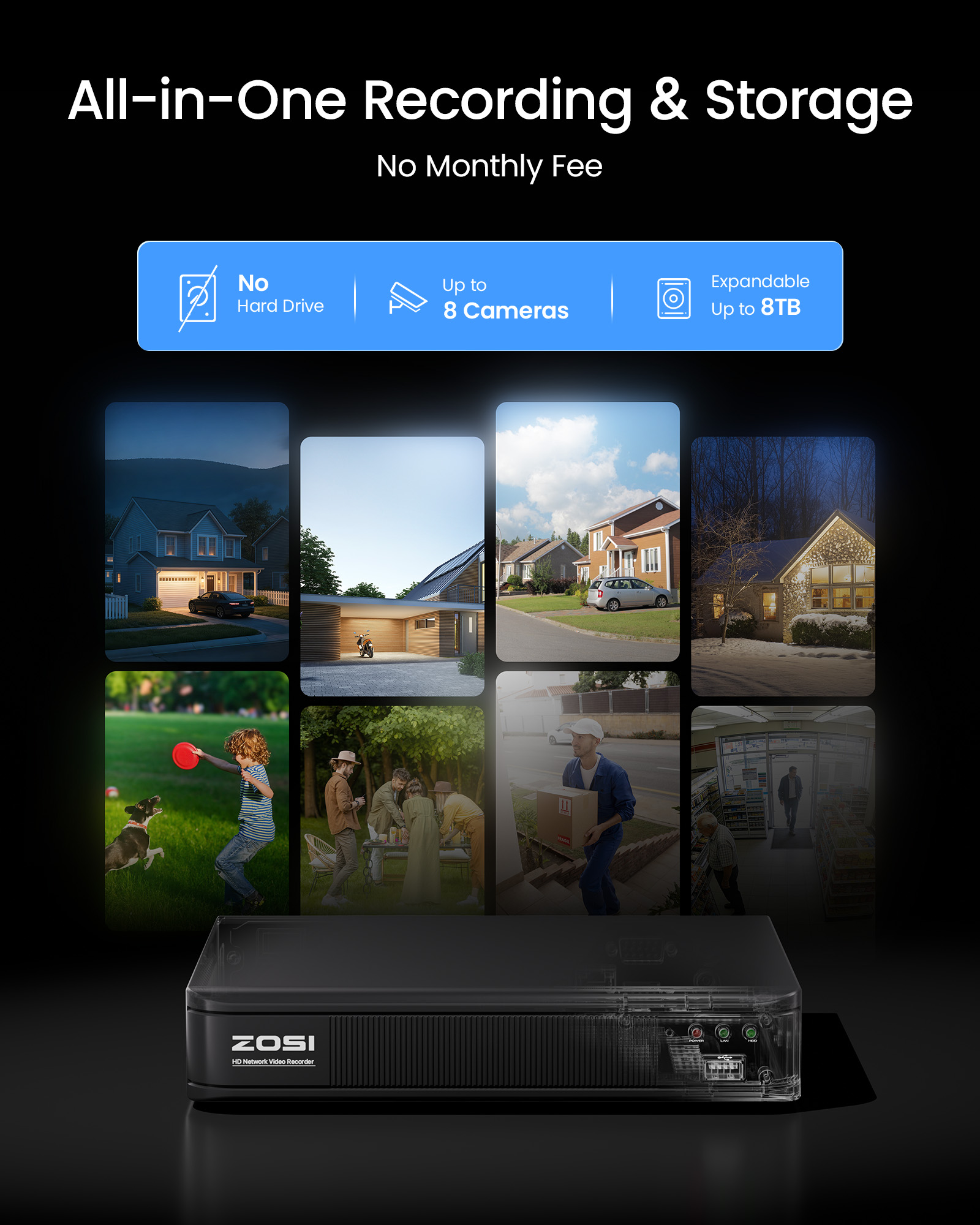 ZOSI 3K Lite Wired CCTV Securi - Home Security With Camera ulasan dan harga