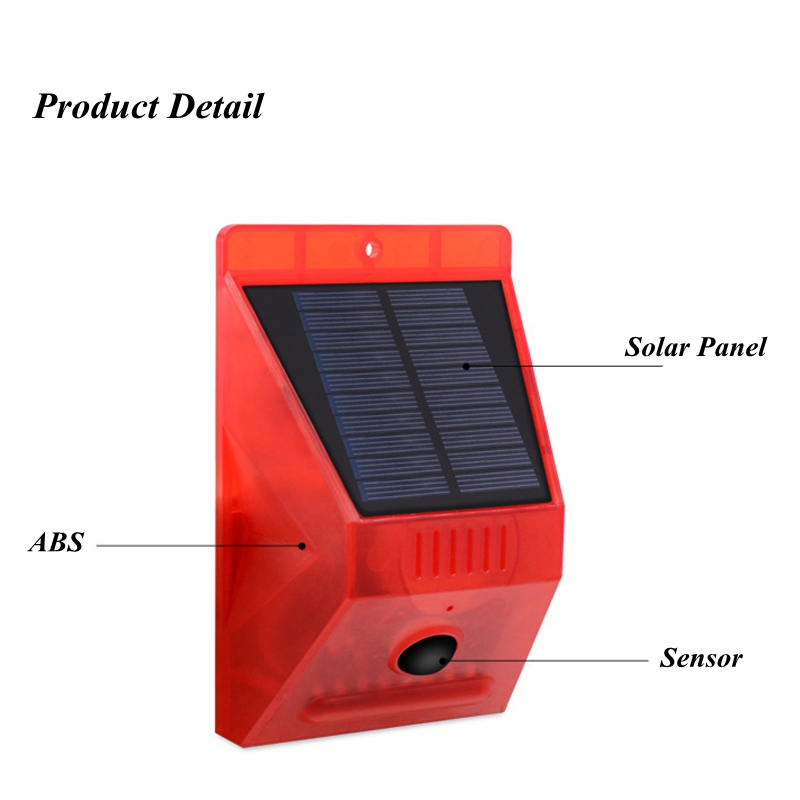 Solar Alarm Lamp Remote Contro - Home Yard Security ulasan dan harga