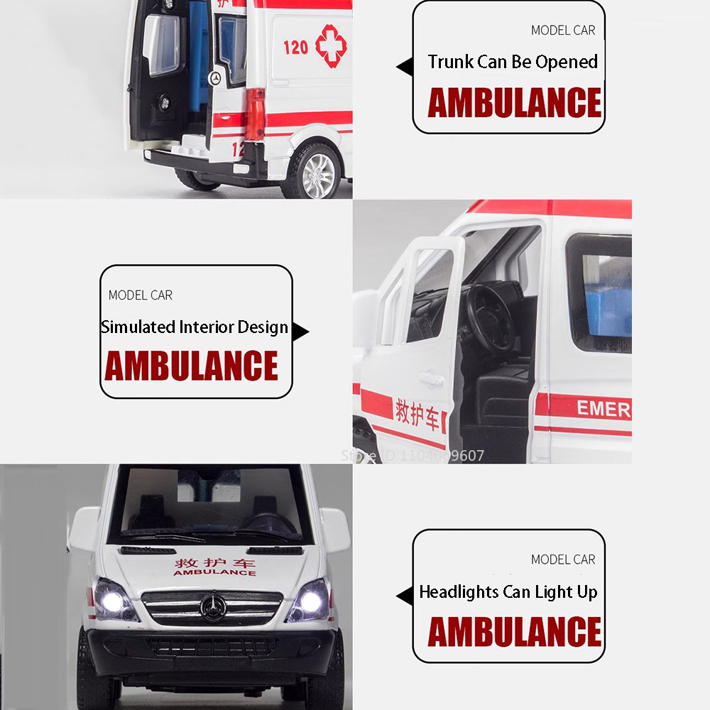 1:36 Scale City Ambulance Mode - Home Security Police ulasan dan harga