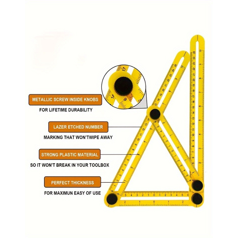 1pcs Protractor Multi Angle Ru - Home Security Measures ulasan dan harga