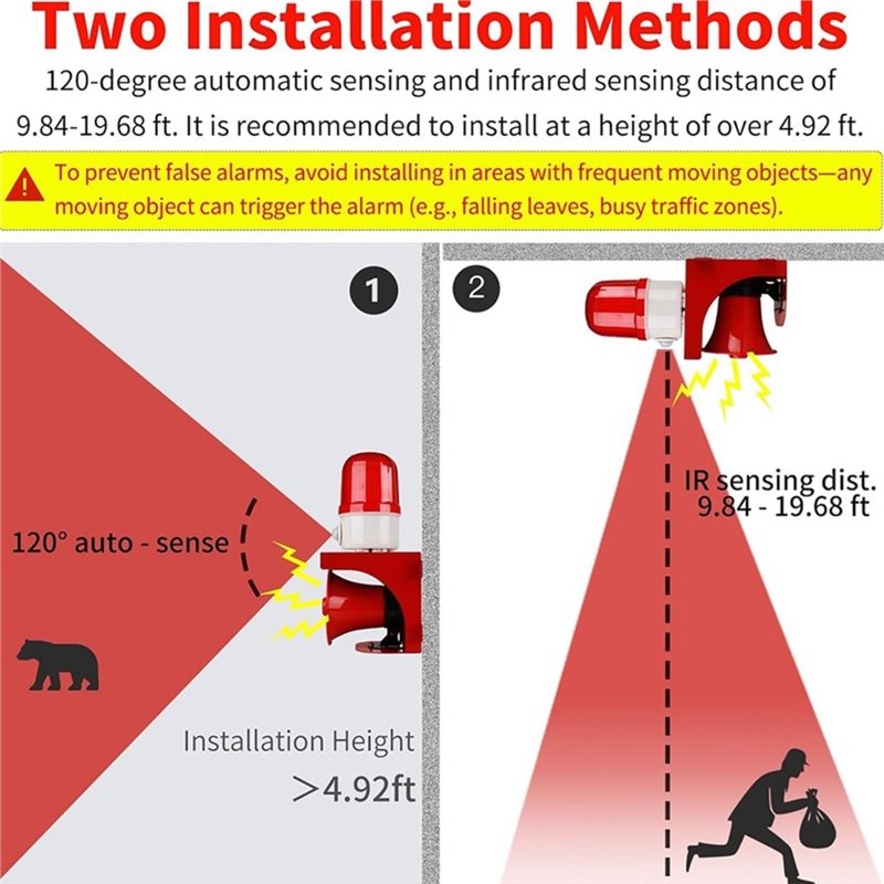 L62A Motion Sensor Security Al - Home Yard Security ulasan dan harga
