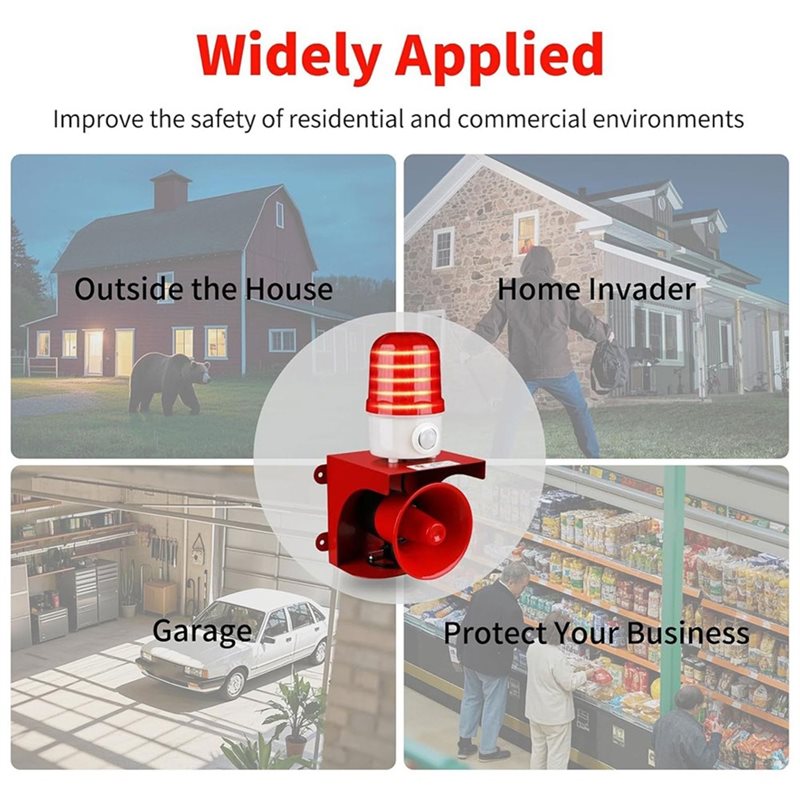 L62A Motion Sensor Security Al - Home Yard Security ulasan dan harga