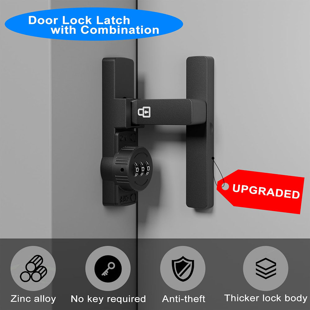 Security Barn Door Lock 3-Digi - Home Security Locks For Doors ulasan dan harga