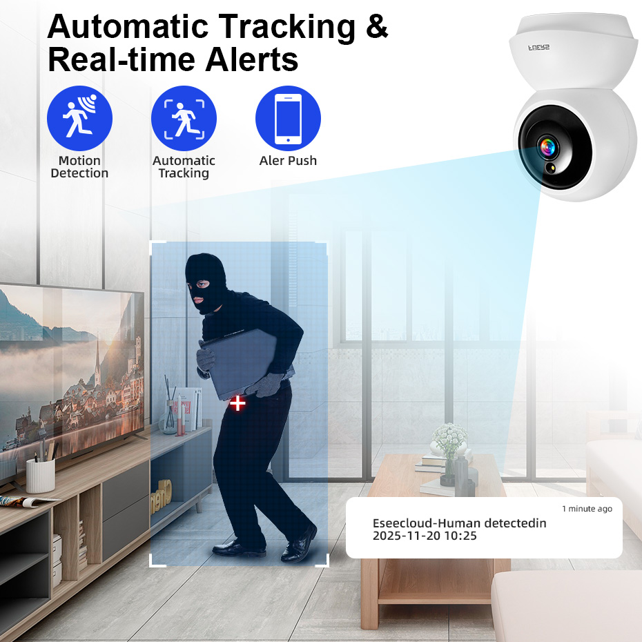Fuers 5MP WiFi Camera Home Ind - Home Security Ai ulasan dan harga