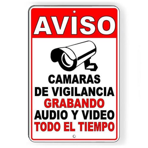 Vintage Metal Tin Sign Spanish - Home Yard Security ulasan dan harga