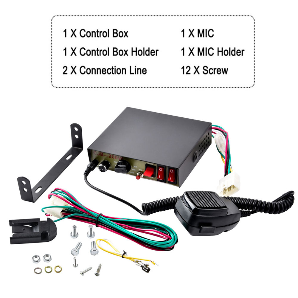 Vehicle Warning Horn Car Polic - Home Security Police ulasan dan harga
