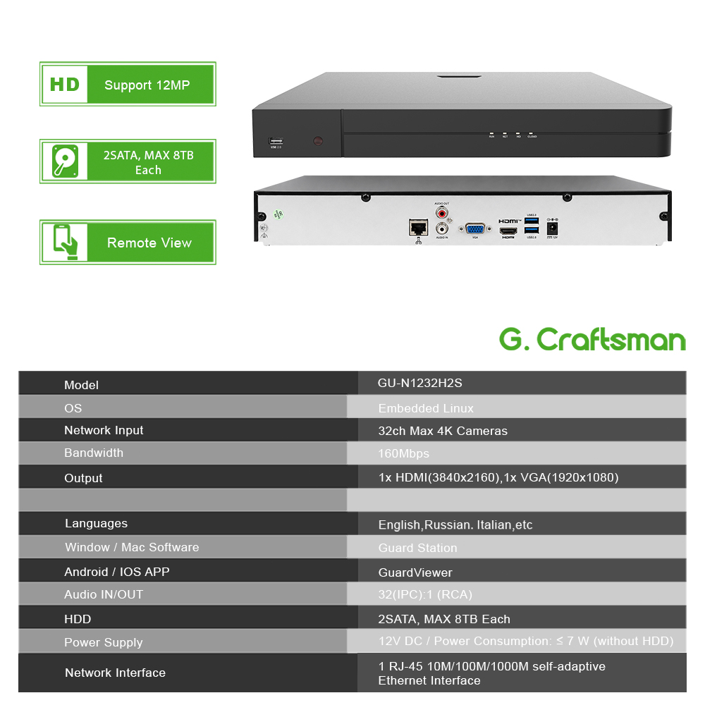 UNI 32CH NVR 12MP Security Rec - Home Security With Camera ulasan dan harga