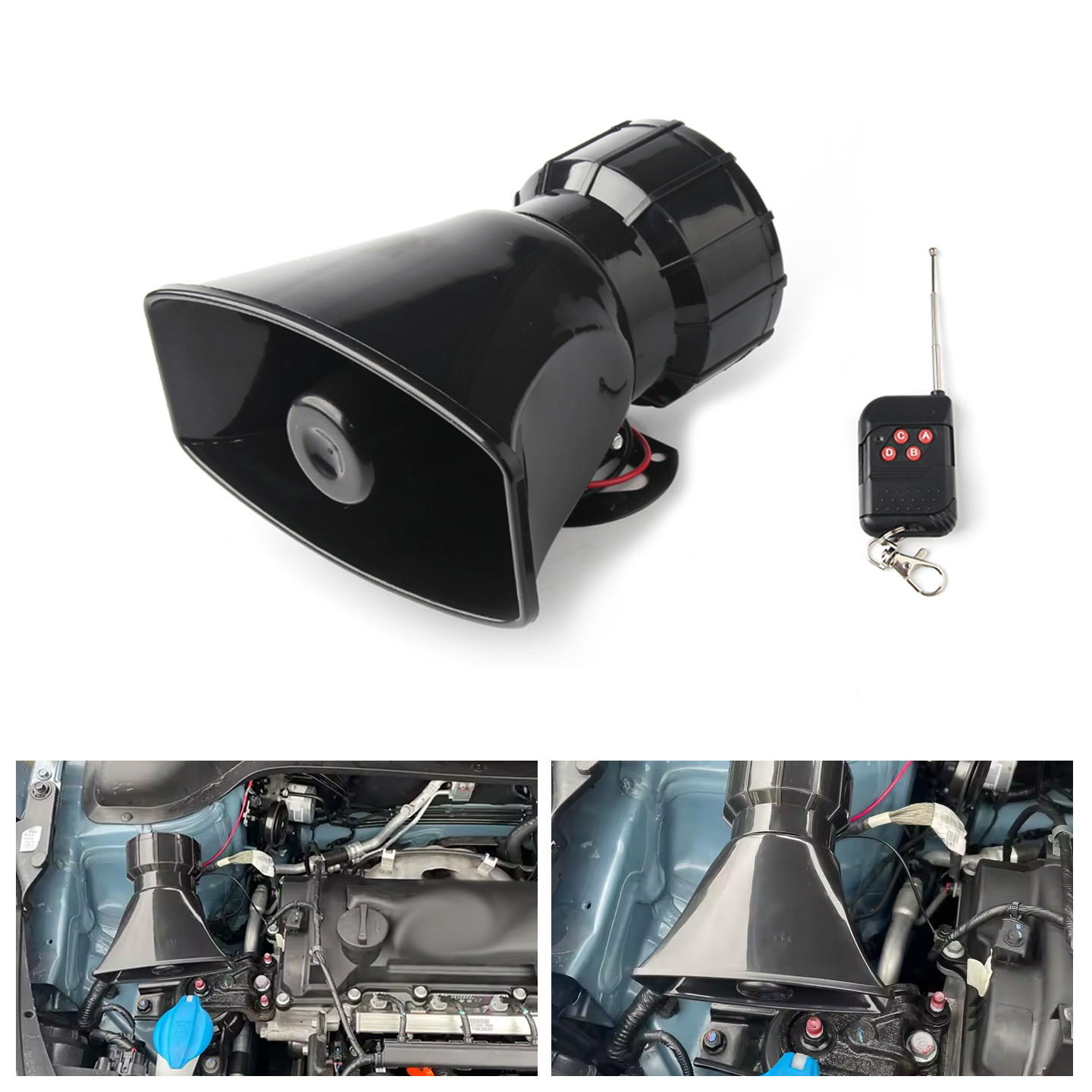 12V Speaker 130dB Wireless Ele - Home Security Police ulasan dan harga