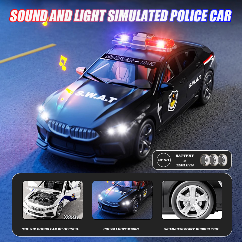 1:32 Simulation BMW M8 Police  - Home Security Police ulasan dan harga