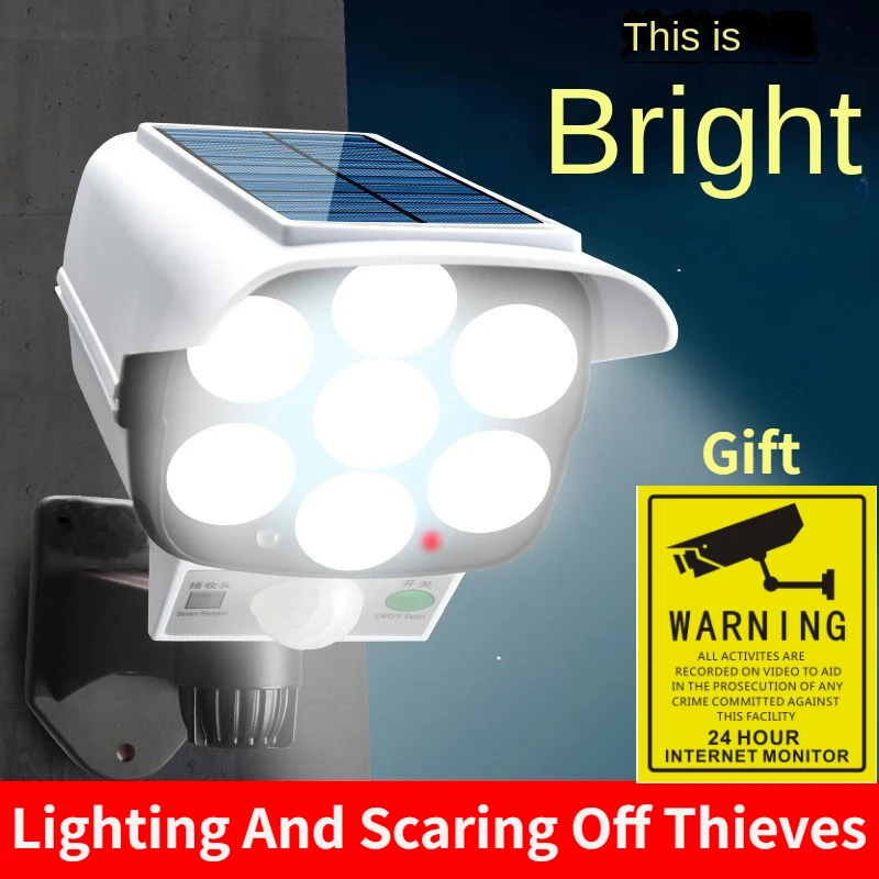 Outdoor Solar Light Motion Sen - Home Security With Camera ulasan dan harga