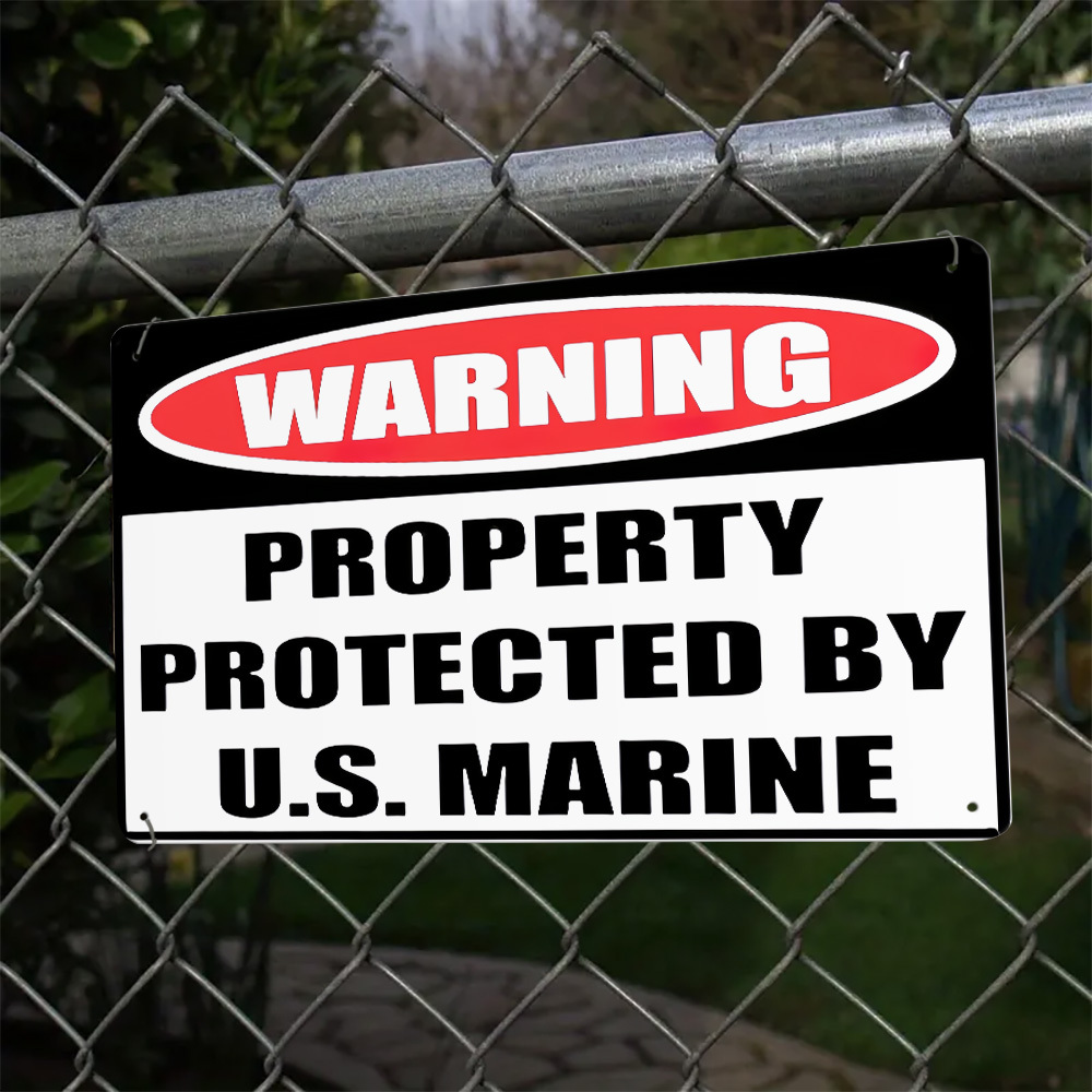 Warning Property Protected By  - Home Yard Security ulasan dan harga