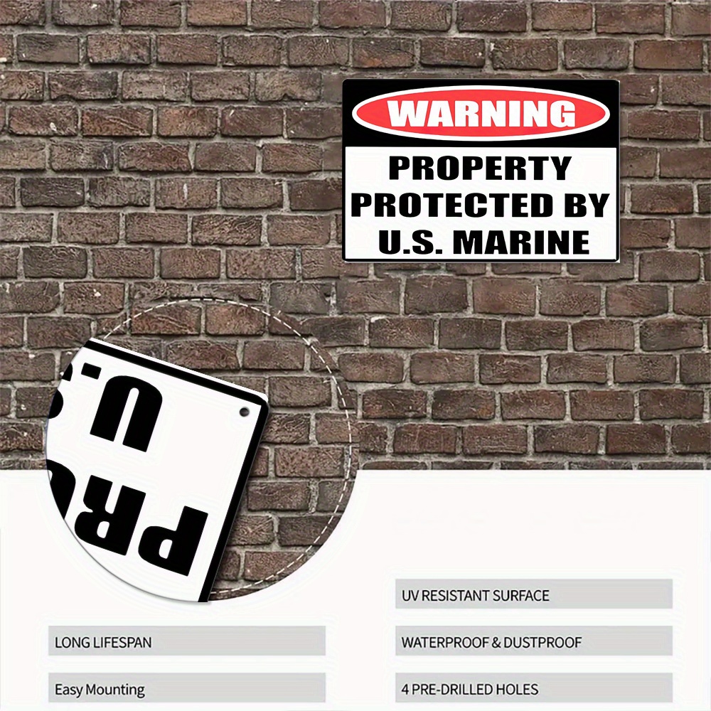 Warning Property Protected By  - Home Yard Security ulasan dan harga