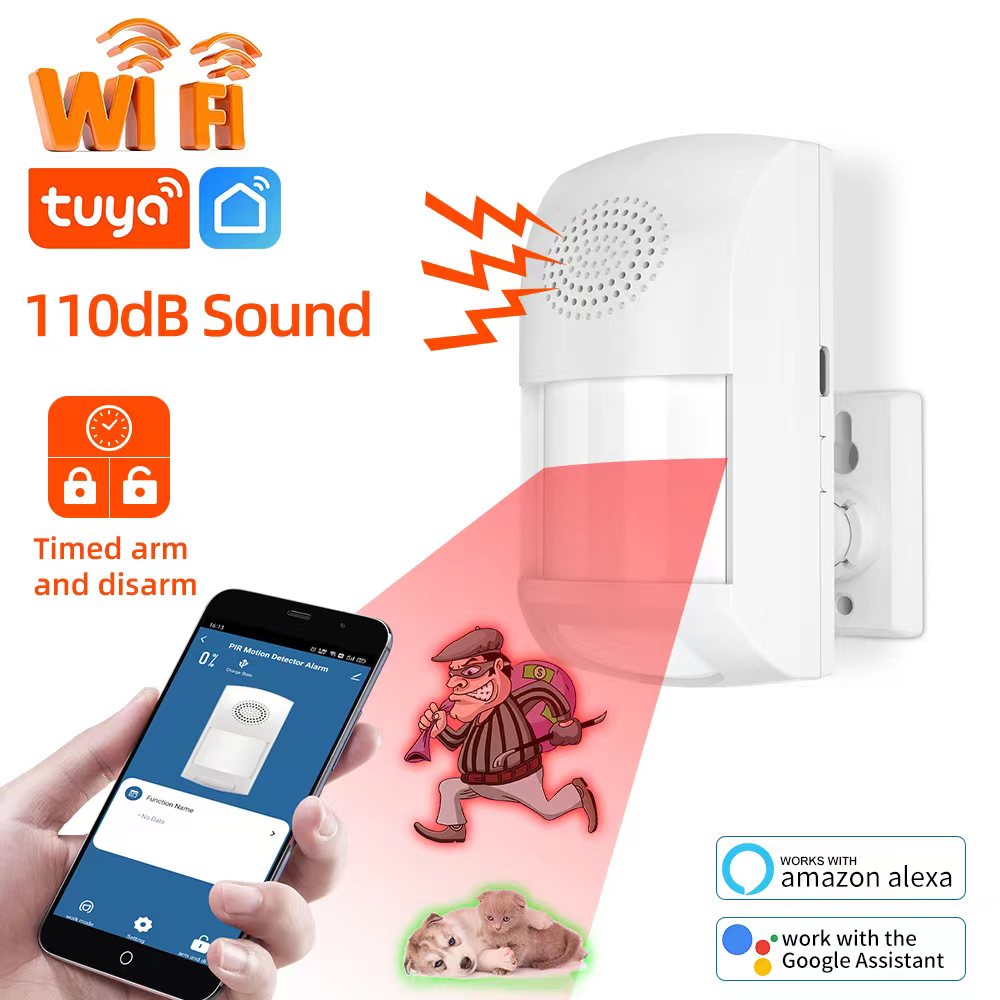 Tuya WiFi Smart Home Burglar A - Pet Immune Pir Sensor ulasan dan harga