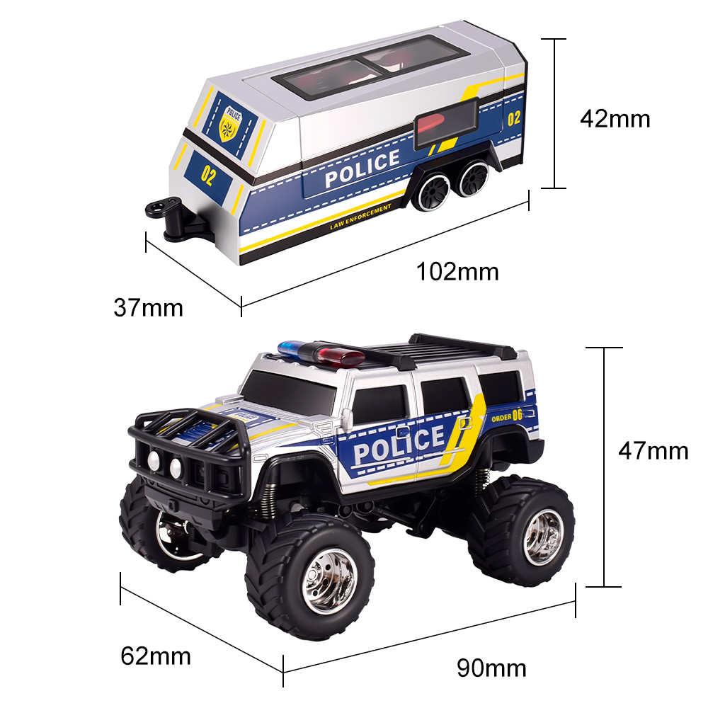 9imod RC Police Car 2.4G APP C - Home Security Police ulasan dan harga