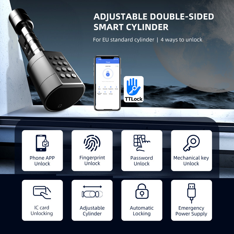 Smart Euro Cylindrical Door Lo - Home Security Locks For Doors ulasan dan harga