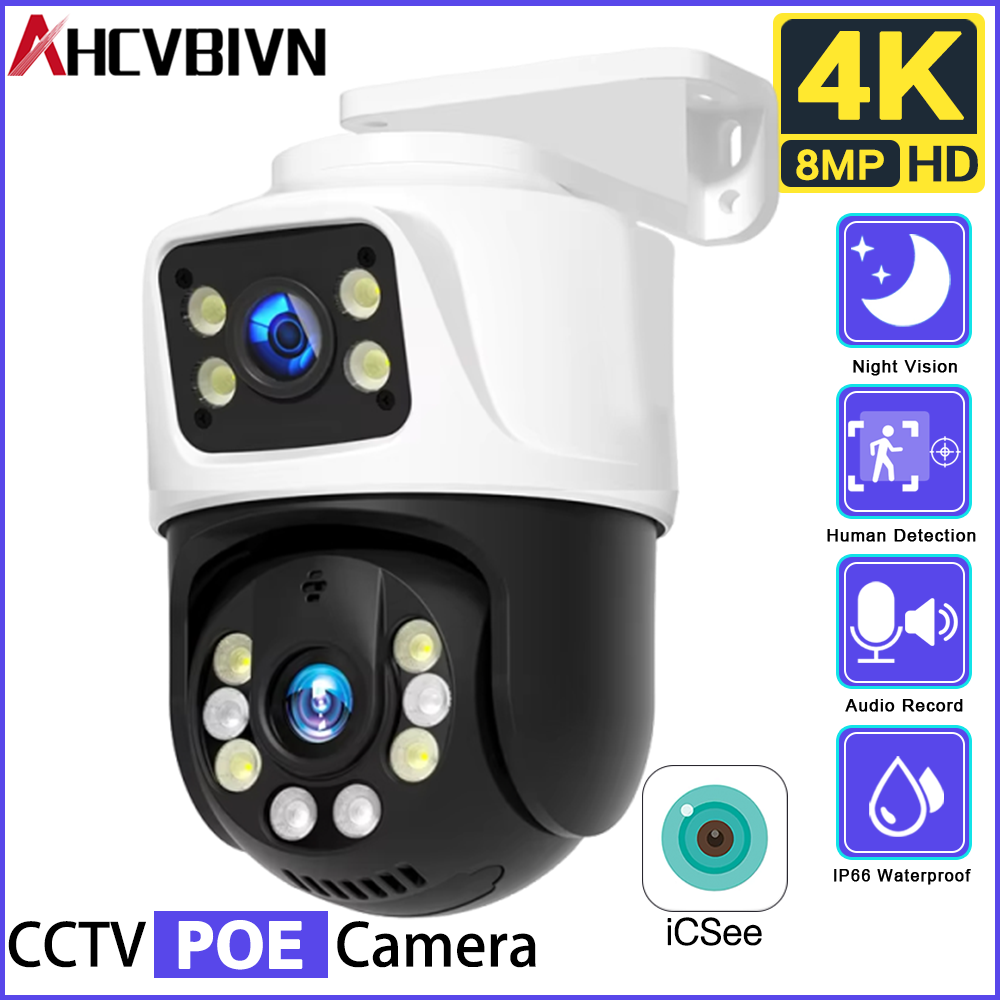 Outdoor 8MP POE PTZ Security C - Home Yard Security ulasan dan harga