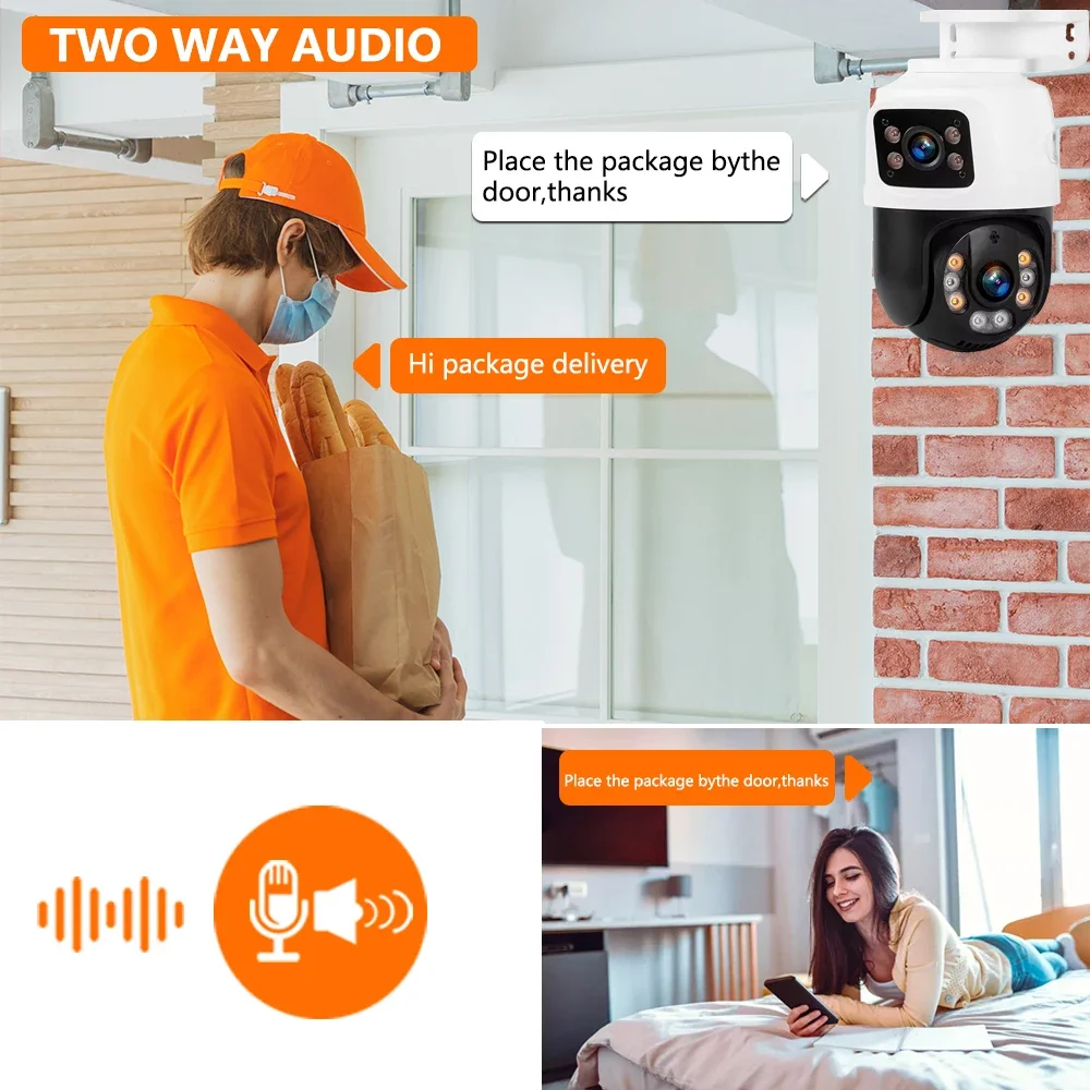 Outdoor 8MP POE PTZ Security C - Home Yard Security ulasan dan harga