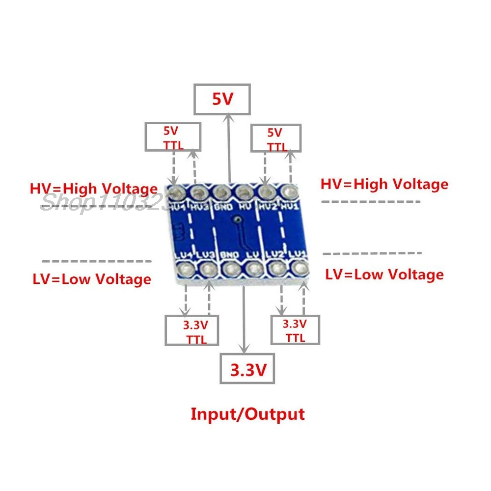 10PCS 4 Channels IIC I2C Logic - Home Security Measures ulasan dan harga