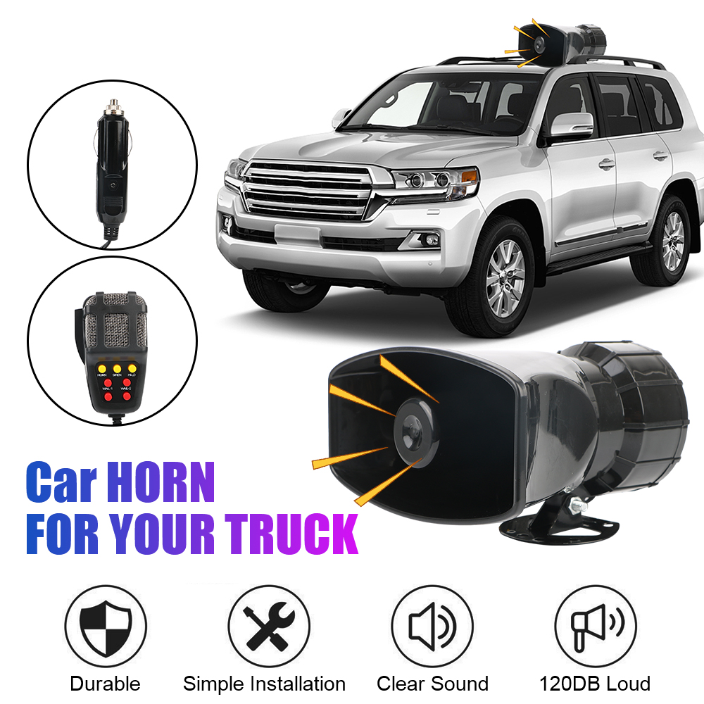 Car Warning Alarm Megaphone Po - Home Security Police ulasan dan harga