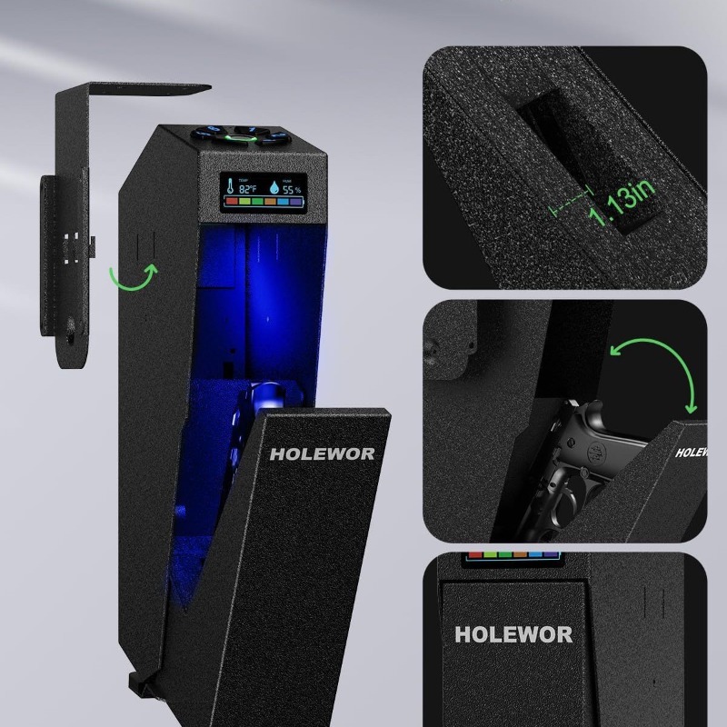 Smart Fingerprint Handgun Safe - Home Security Locks ulasan dan harga