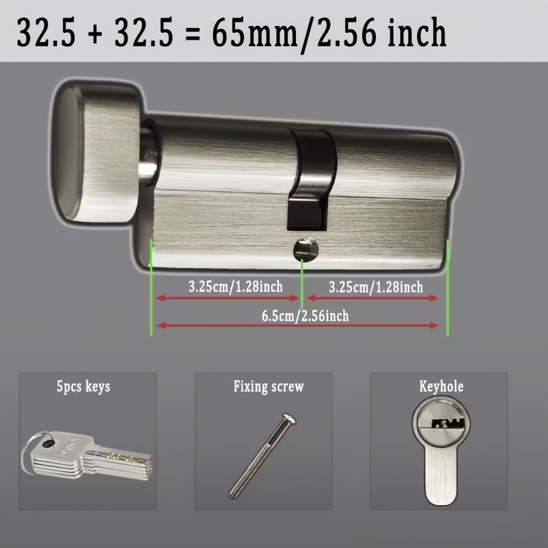1Pc European Standard All-Copp - Home Security Locks For Doors ulasan dan harga