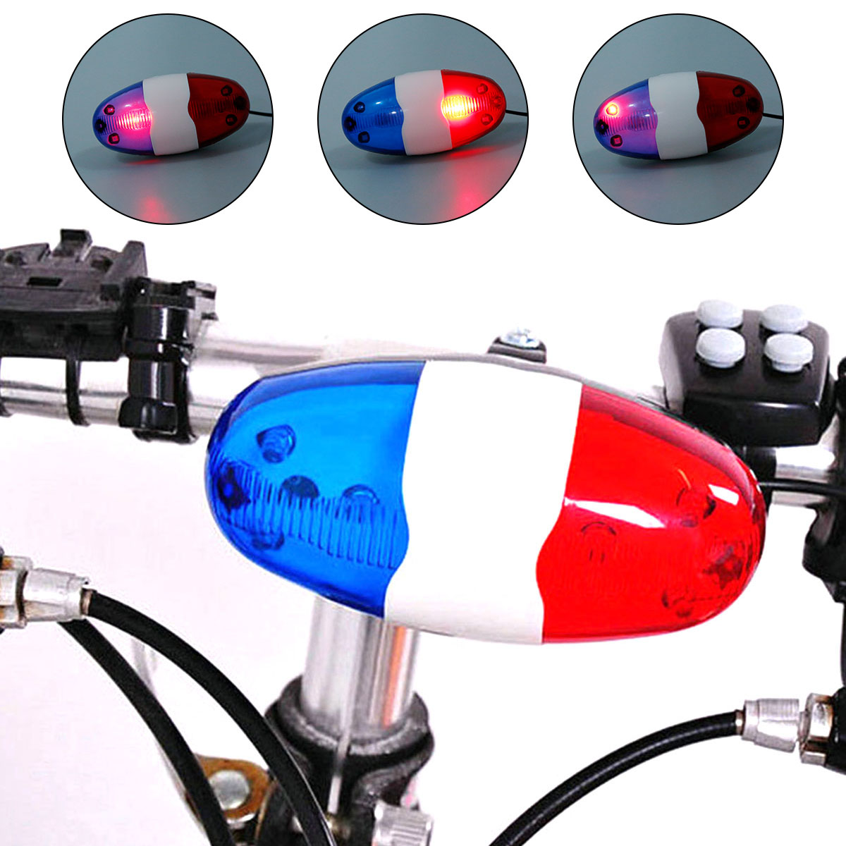 Bicycles Bell Police Car Light - Home Security Police ulasan dan harga