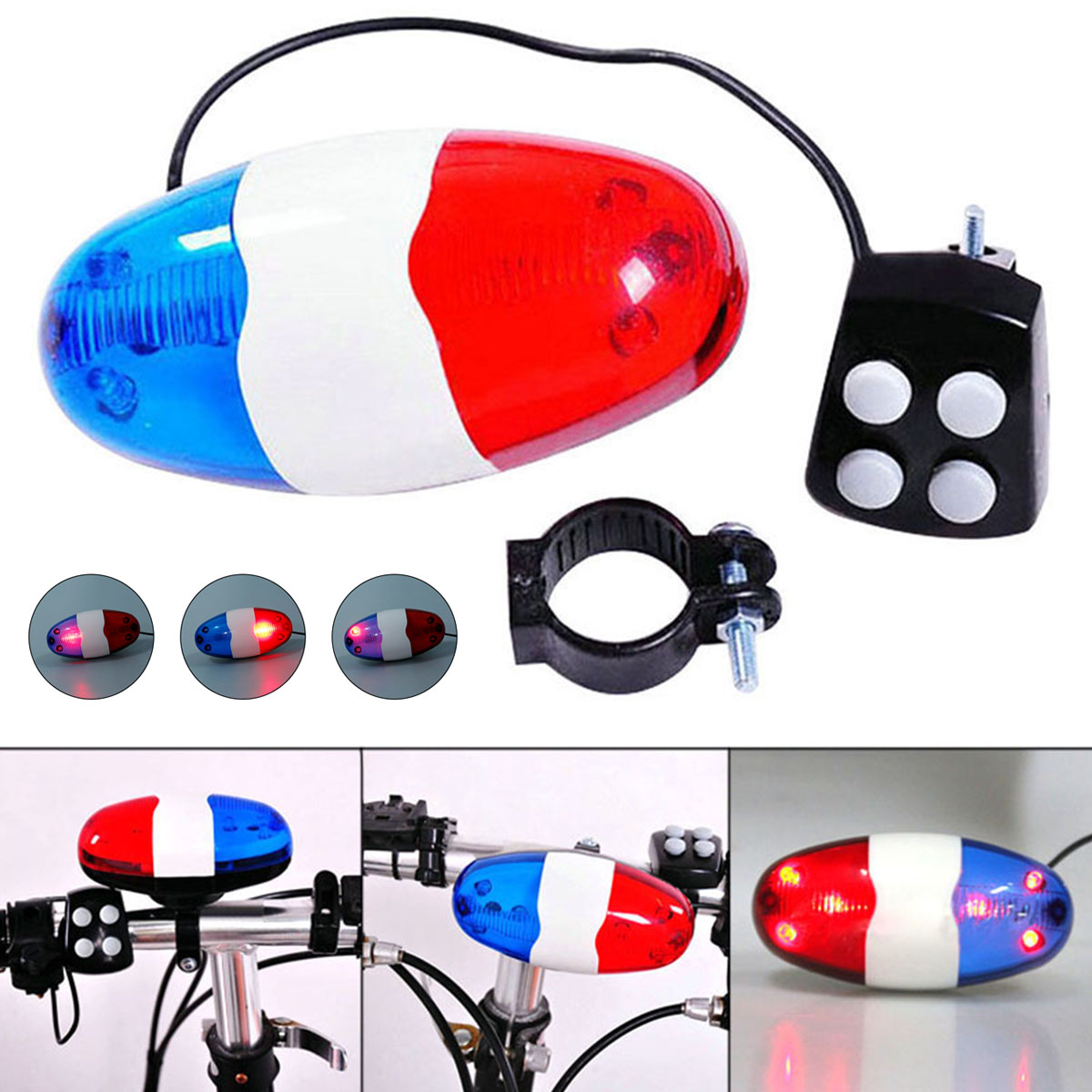 Bicycles Bell Police Car Light - Home Security Police ulasan dan harga