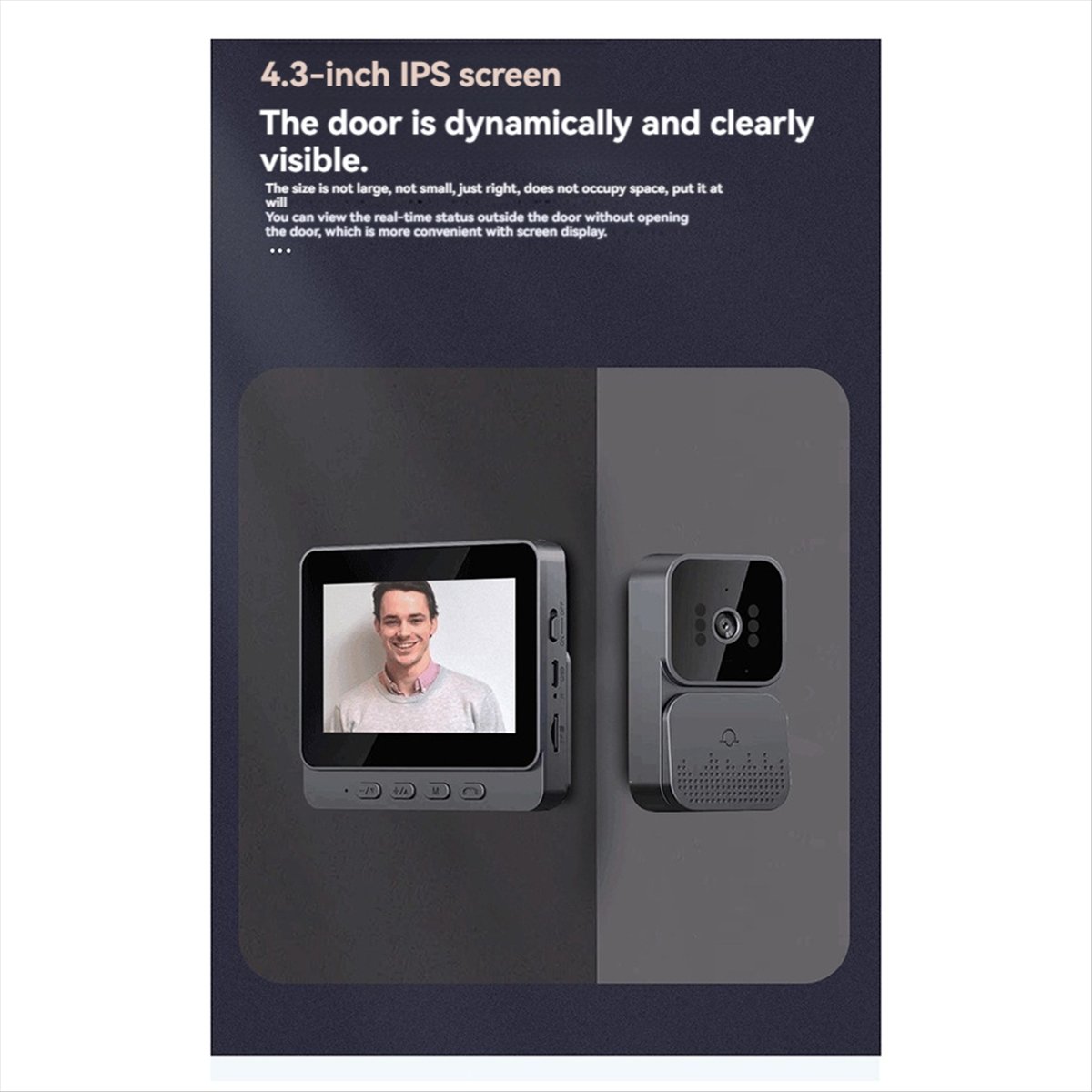 AU47-Doorbell Video Intercom C - Home Security With Camera ulasan dan harga